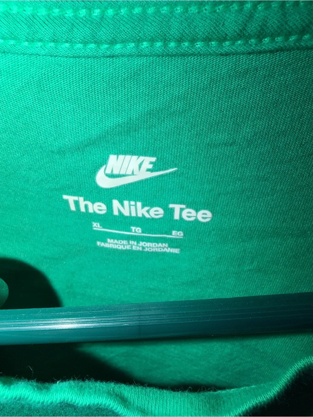 Nike Men's Green Logo Tee Size XL